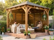 3 x 3 louvre Gazebo