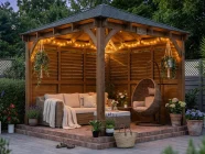 3 x 3 louvre Gazebo
