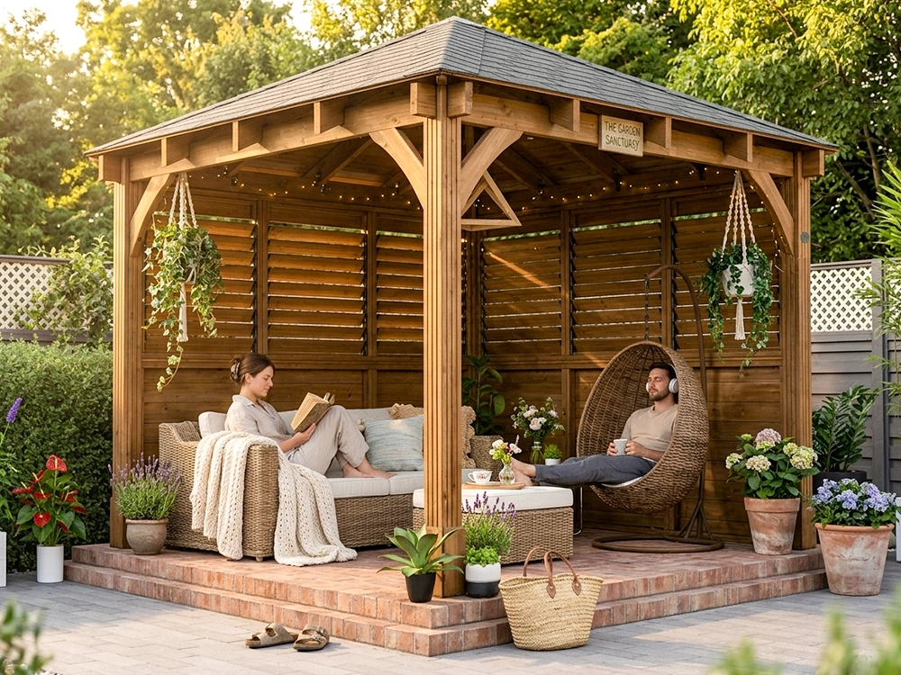 3 x 3 louvre Gazebo