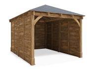 leviathan wooden carport gazebo 3 x 4