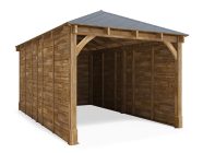 leviathan wooden carport 3 x 5