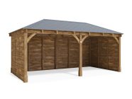 leviathan wooden carport 6 x 3
