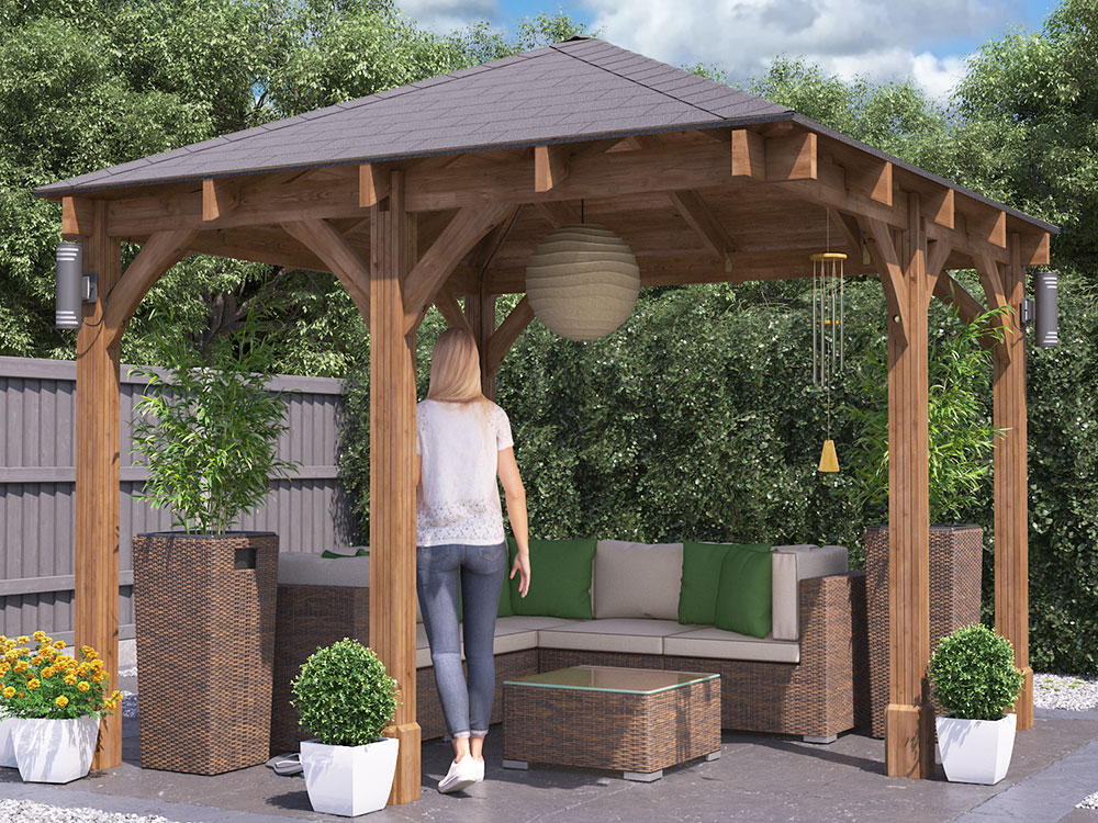 Leviathan Chunky Open Gazebo 3m x 3m | Dunster House