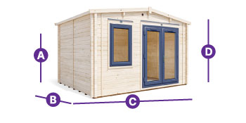 Fully insulated log cabin rhine