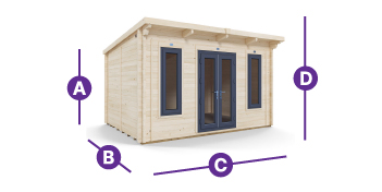 Terminator insulated log cabin garden building