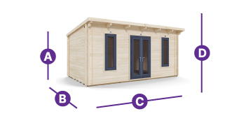 Terminator insulated log cabin garden building