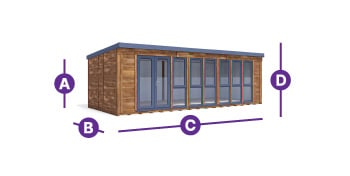 titania big log cabin garden office