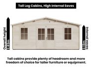 vanguard log cabin tall cabin