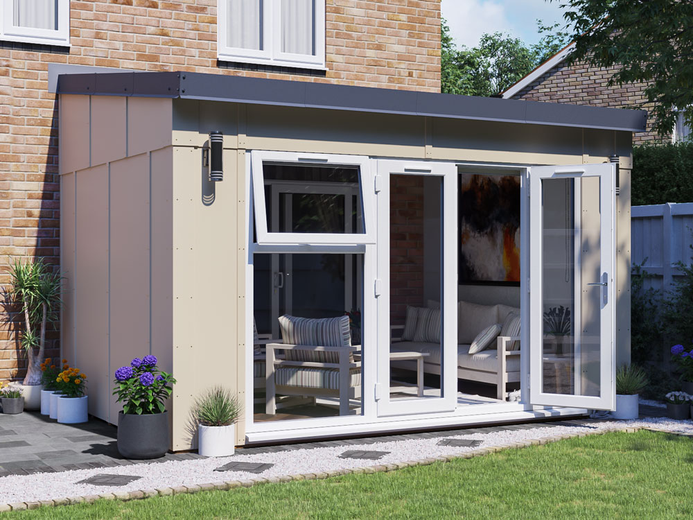 Addroom Modular Extension 4m x 3m Painted Anthracite