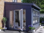 4m x 3m Addroom Conservatory Alternative Grey