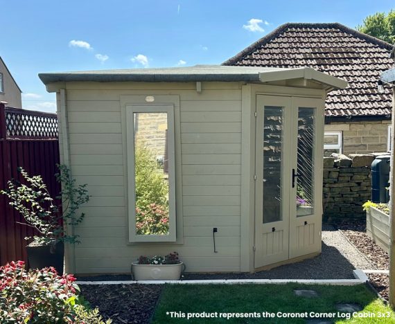 Coronet corner log cabin 3 x 3