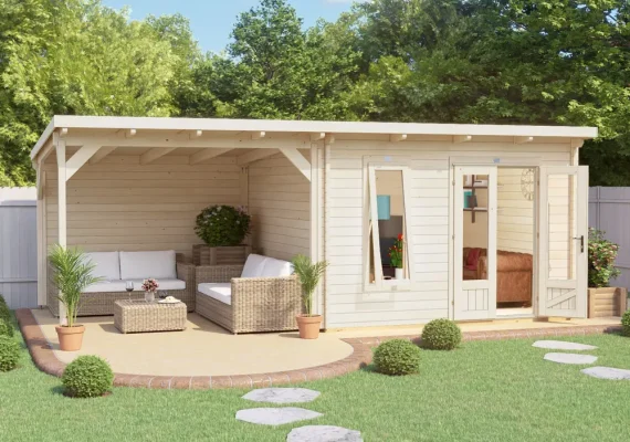 Assassin Log Cabin With Gazebo