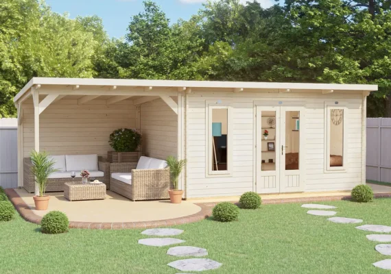 Assassin Log Cabin With Gazebo