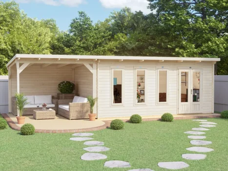 Assassin Log Cabin With Gazebo