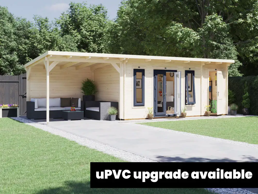 EvilAssassin Log Cabin with Gazebo | BuyGardenPods product image 3