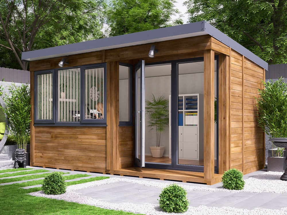 Helena Insulated Garden Office 4.5m x 2.5m (Right) | Dunster House