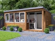 helena 5 x 3 wooden garden office with uPVC windows and doors