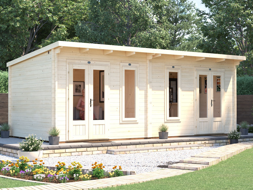 terminator upvc log cabins