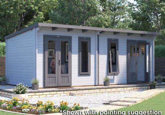 His&Hers Log Cabin