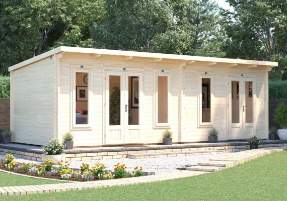 His&Hers Log Cabin