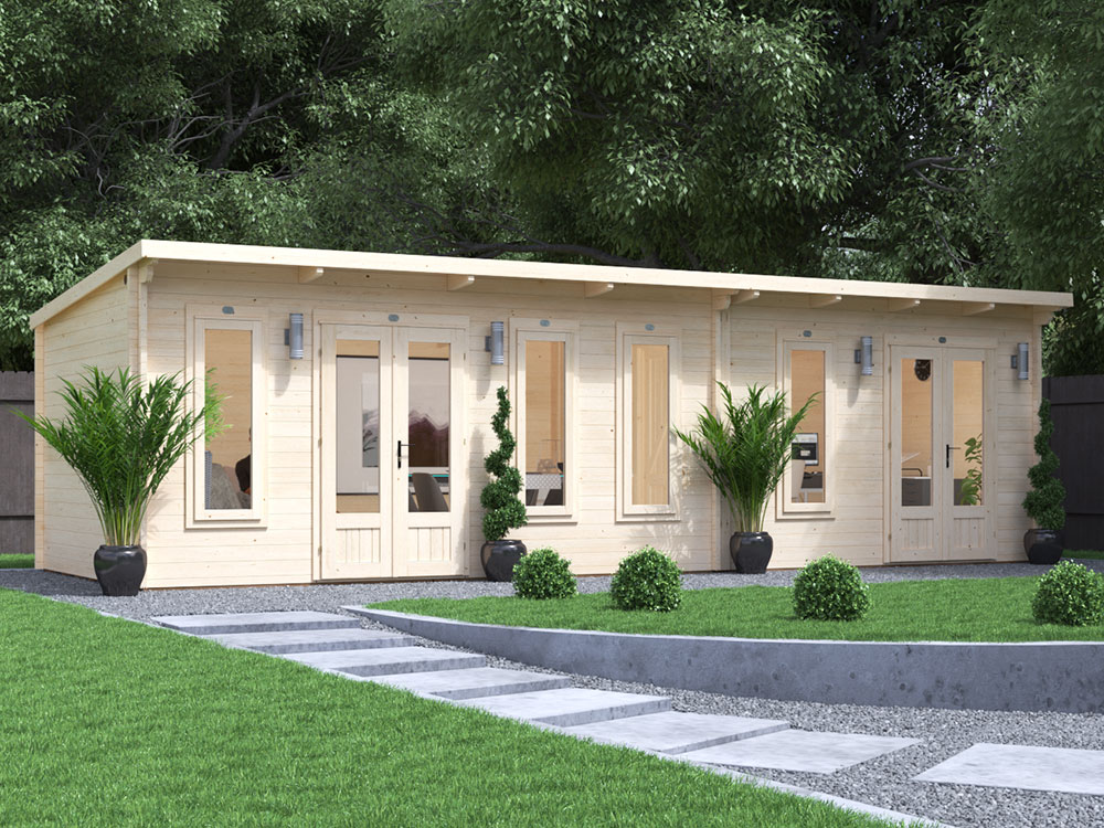 terminator upvc log cabins