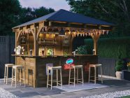 leviathan garden bar wooden structure 3 x 3 bar
