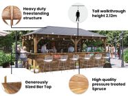 high quality wooden garden bars