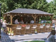 leviathan wooden bar - wooden pub bar 6 x 3