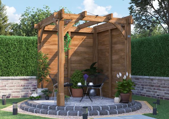 Leviathan Solid Wall Pergola