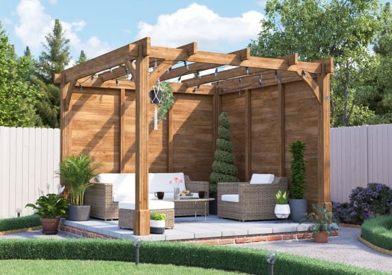 Leviathan Solid Wall Pergola