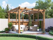 Leviathan Wooden Pergola With Sides 3m x 3m