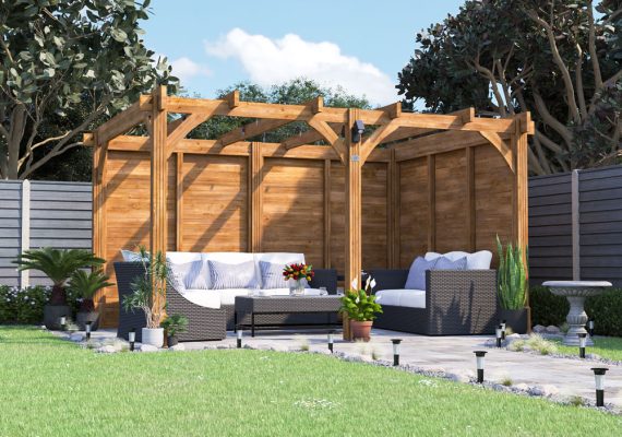 Leviathan Solid Wall Pergola