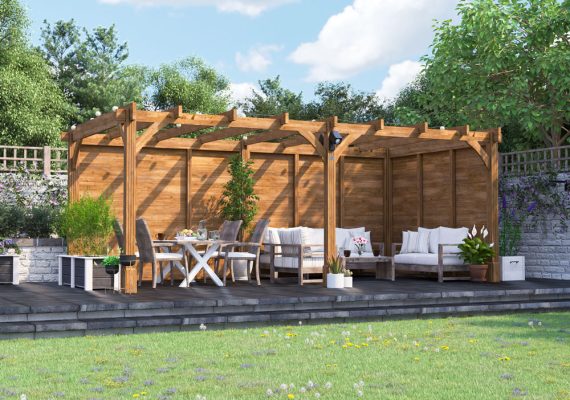 Leviathan Solid Wall Pergola