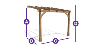 leviathan canopy wooden pergola garden structures for sale