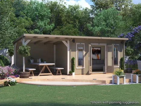 Assassin Log Cabin With Gazebo