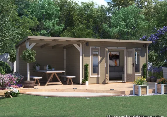 Assassin Log Cabin With Gazebo