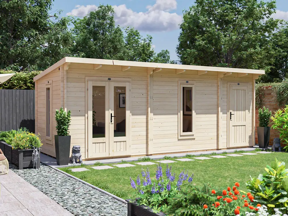 EvilAmy Multi Room Grande Log Cabin | BuyGardenPods product image 2