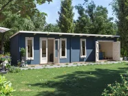S11-Terminator-EvilGenius-10025-Exterior-Open-Painted Log Cabin
