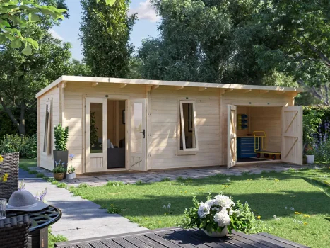 EvilGenius Grande Log Cabin and Workshop