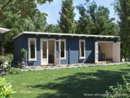 S11-Terminator-EvilGenius-9525-Exterior-Open-Painted Log Cabin
