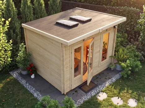 Terminator DayBright Pent Log Cabin