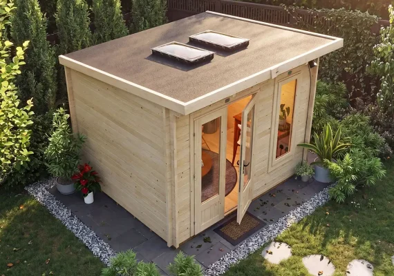 Terminator DayBright Pent Log Cabin
