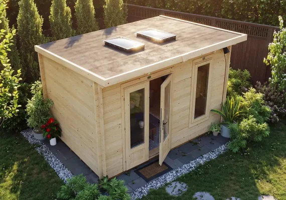 Terminator DayBright Pent Log Cabin