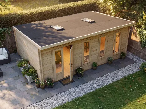 Terminator DayBright Pent Log Cabin