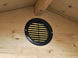 Timber Eco Composting Toilet Air Vent for Ventilation