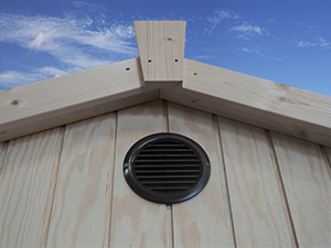 Timber Eco Composting Toilet Air Vent