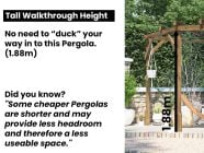 Tall height Pergolas