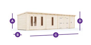 W10.5m x D2.5m Workshop and SideStore
