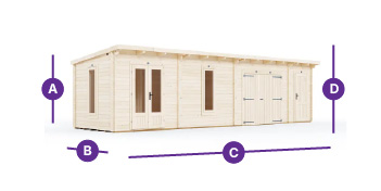 W9.5m x D2.5m Workshop and SideStore