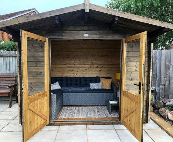 Avon Garden Log Cabin Flatpack Kit for DIY high Quality Dunster house 3 x 2